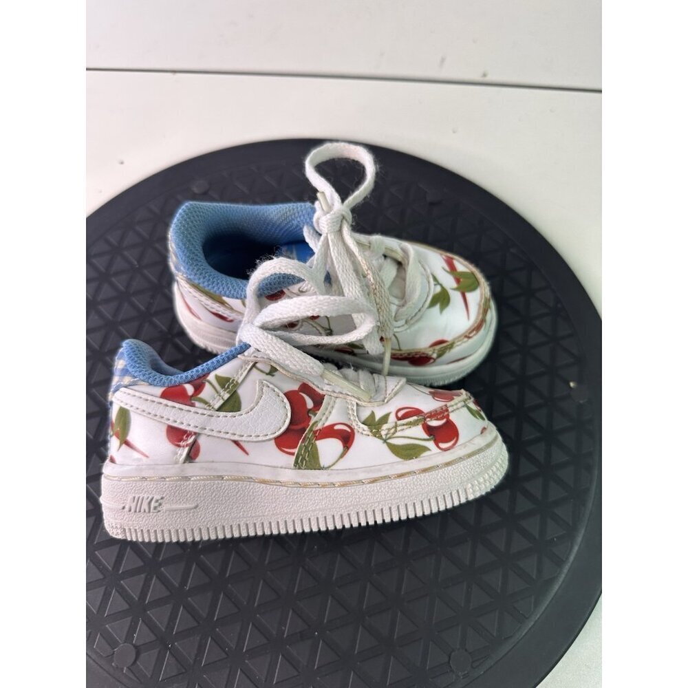 Nike Air Force 1 Toddler Size 5C “Cherry Picnic" Sneaker CJ4117-100 AF1 - Picture 3 of 10